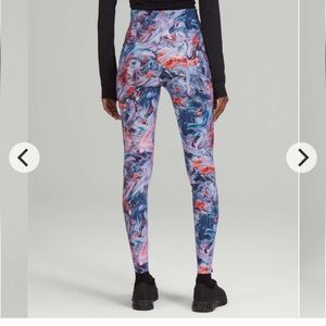 NWT Lululemon Base Pace Purple HR 28in Tights Brushed Atmospheric Sz 2